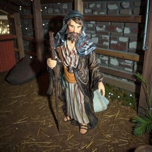 O Well Grandeur Noel Nativity Joseph Replacement Hand Painted Christmas  N0094